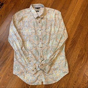 Men’s paisley dress shirt size L Slim Fit
